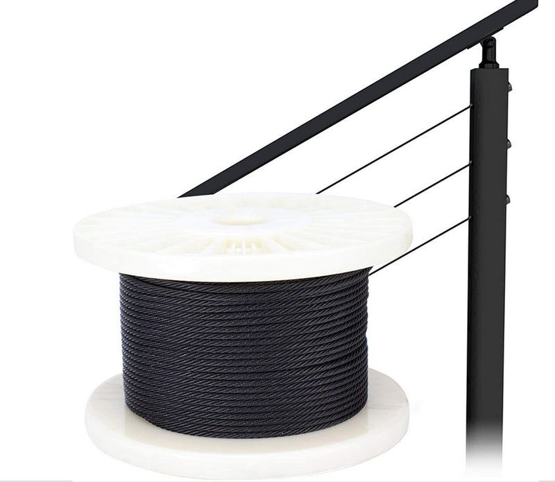 T316 Stainless Steel 3/16" 1x19 Cable Rail Wire Rope Cable Railing Stair 500 Ft