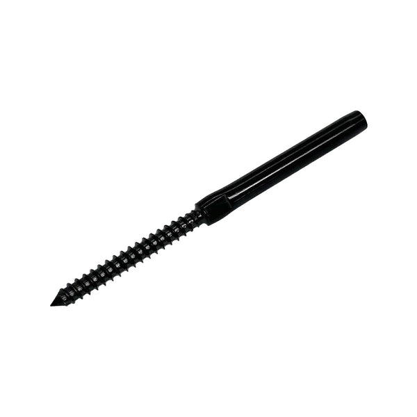 T316 SS Black Oxide Left Lag 1/8" Hand Swage Lag Stud For 1/8" Cable Wire