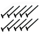 10Pc 3/16" Short Length SS Black Oxide Hand Swage Drop Spin Stud For 3/16" Cable