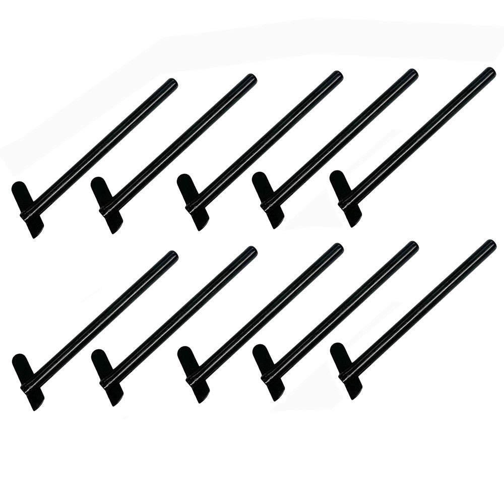 10 Pc 1/8" Short Length SS Black Oxide Hand Swage Drop Spin Stud For 1/8" Cable