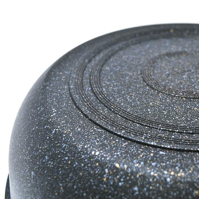 Marble Wok Non-Stick Cooking Frying Pan Pot 5 Layer Marble Wok Cookware