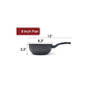 Marble Wok Non-Stick Cooking Frying Pan Pot 5 Layer Marble Wok Cookware