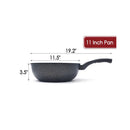 Marble Wok Non-Stick Cooking Frying Pan Pot 5 Layer Marble Wok Cookware