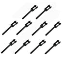 10 Pc 1/8" Black Oxide T316 S.Steel Hand Swage Toggle Jaw For 1/8" Cable Wire
