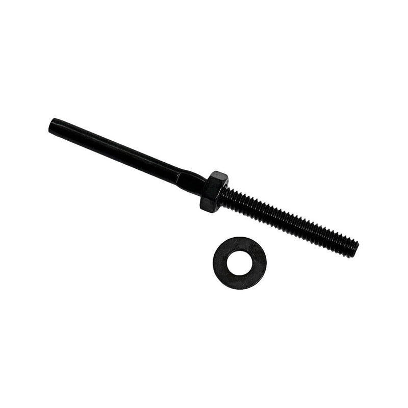 10 Pc Black T316 SS Hand Swage Wrench Flat Stud 1/4"-20 Thread For 1/8" Cable