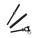 10Pc 1/8" Black T316 SS Hand Swage Jaw Line Stud Pipe Body Turnbuckle Cable Rail