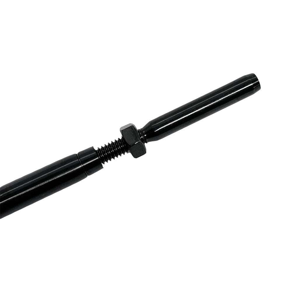 10Pc 3/16" Cable Black Oxide T316 Stainless Steel Hand Swage Jaw Life Stud Pipe Body Turnbuckle Cable Rail