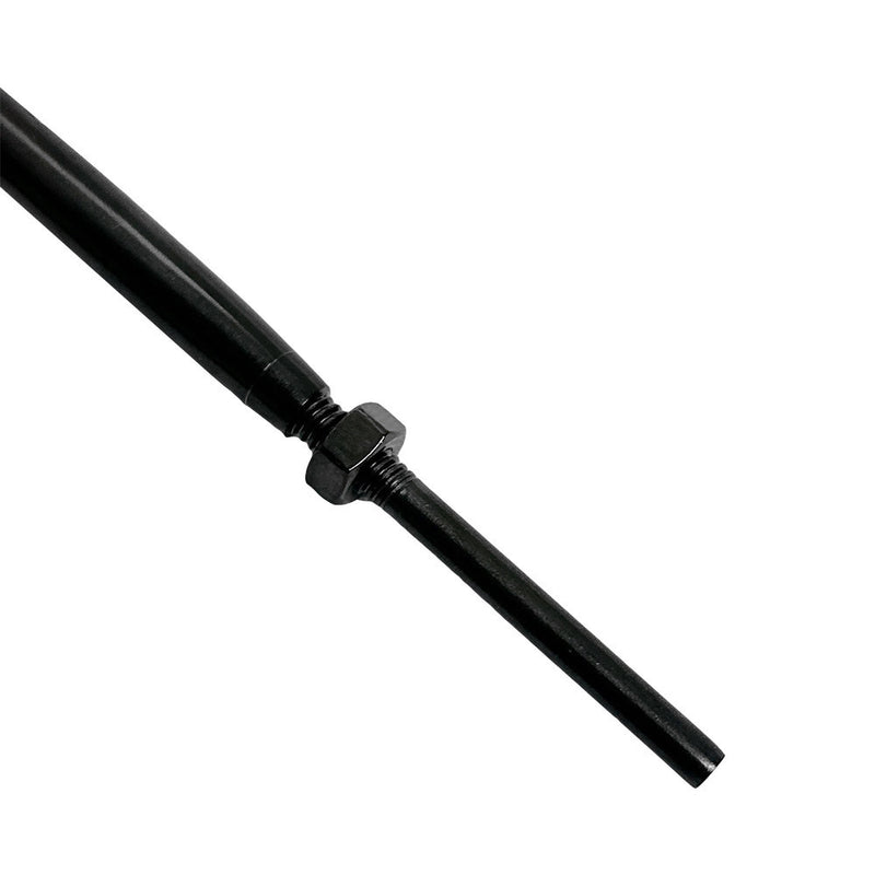 10 PC 1/8" Black T316 SS Hand Swage Drop Pin Stud Body Turnbuckle Cable Rail