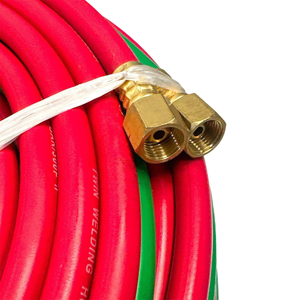 100 Ft Oxygen and Acetylene Twin Welding Hose 1/4" ID Twin Line Welding Hose