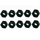 10 Pc Black Oxide Stainless Steel T316 Hex Nut Right Hand UNC Standard Hex Nut