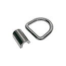 4Pc Stainless Steel 316 5/8" Weld-On Lashing Ring D-Ring Marine Boat Anchor Ring