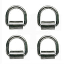 4Pc Stainless Steel 316 3/4" Weld-On Lashing Ring D-Ring Marine Boat Anchor Ring