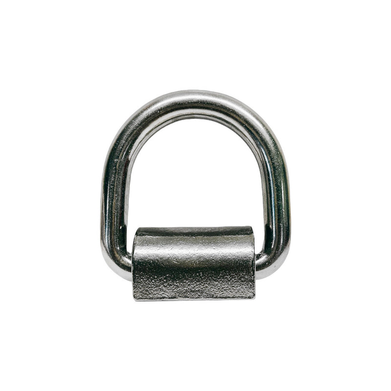 Stainless Steel T316 1" Weld-On Lashing Ring D-Ring Marine Boat Anchor Ring