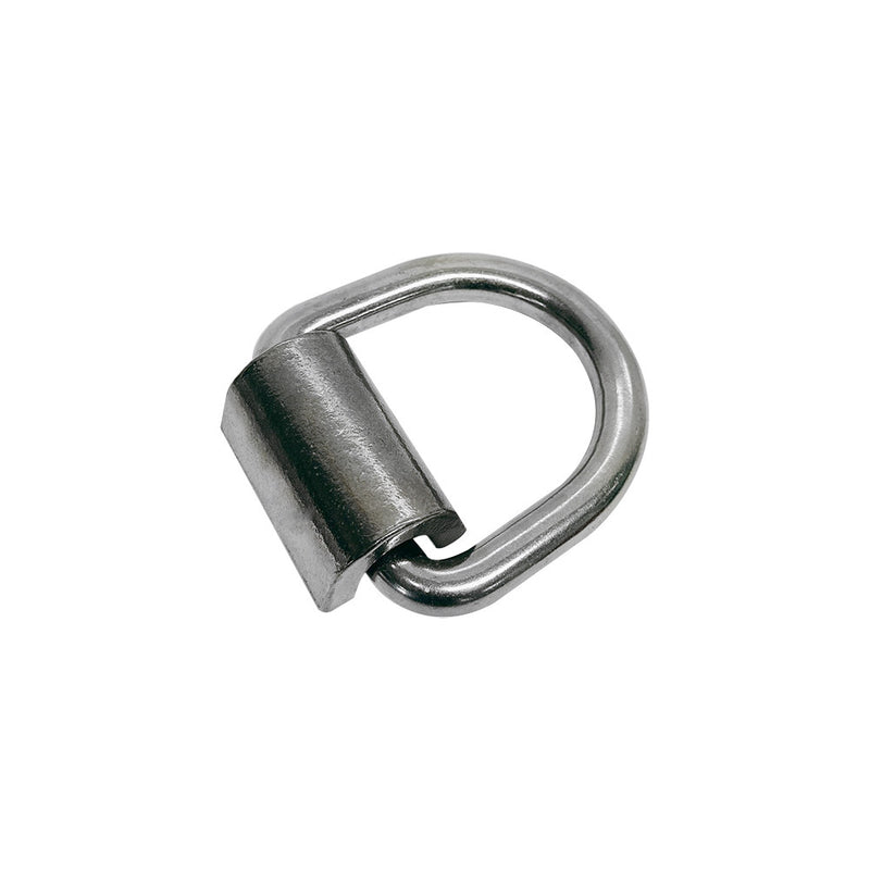 Stainless Steel T316 1" Weld-On Lashing Ring D-Ring Marine Boat Anchor Ring
