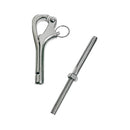 Marine Stainless Steel T316 4" Pelican Hook For 3/16" Cable Wire Boat Shackle