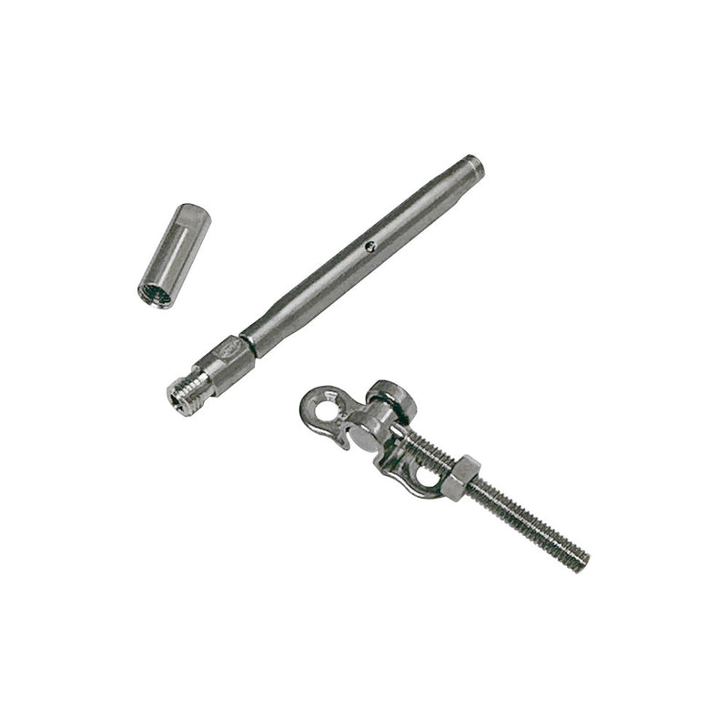 Marine Boat SS T316 Swageless & Deck Toggle Turnbuckle For 1/8" Cable Wire Rope