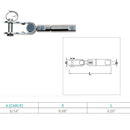 Marine Boat Stainless Steel Swageless Toggle For 3/16" Cable Wire Railing Jaw