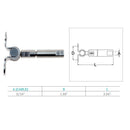 Marine Boat Stainless Steel Swageless Deck Toggle For 3/16" Cable Wire Rope