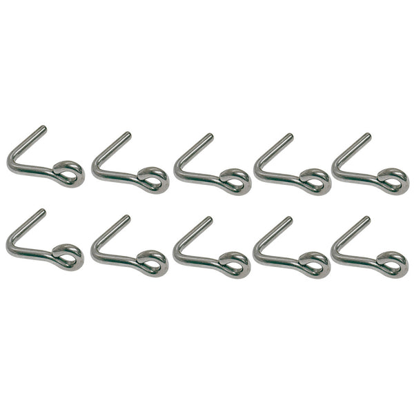 Marine Boat Stainless Steel 316 3/8" Downhaul Hook Rigging Lifting Hook 10 Pcs