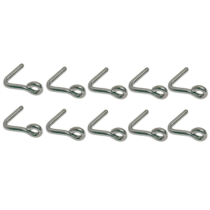 Marine Boat Stainless Steel 316 3/8" Downhaul Hook Rigging Lifting Hook 10 Pcs