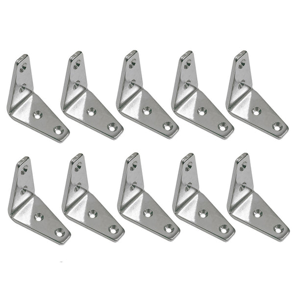 10 Pc Marine Boat Stainless Steel T316 1-5/8" Angle Plate Rigging Lifting