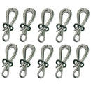10 Pc Marine Boat Stainless Steel 4" Pelican Hook With Loop Rigging Lifting Hook