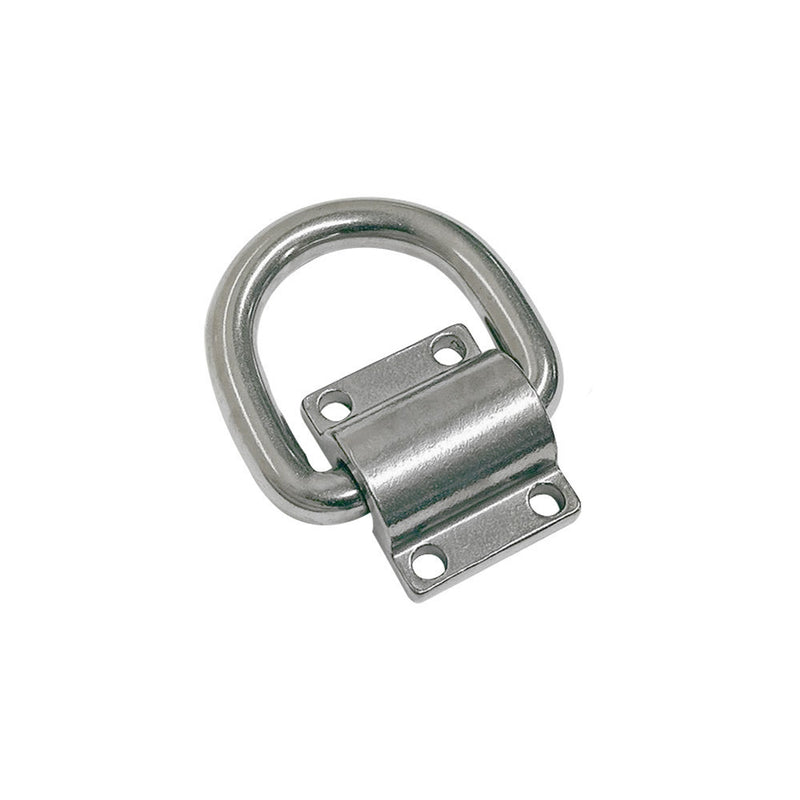 Marine Boat Stainless Steel T316 1/2" Bolt-On Lashing Ring D-Ring Anchor Ring