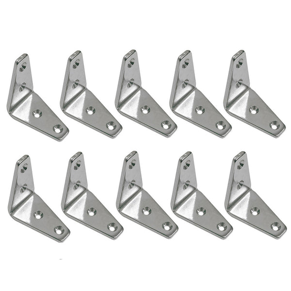10Pc Marine Boat Stainless Steel 316 2-1/4" Angle Plate Rigging Lifting Hardware