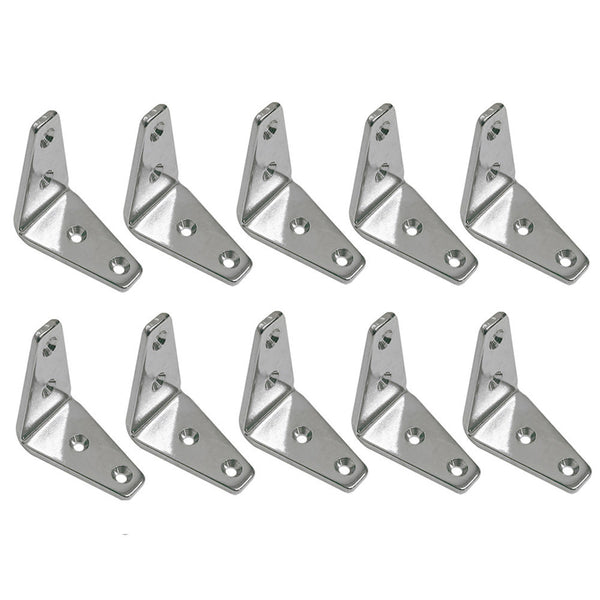 10 Pcs Marine Boat Stainless Steel T316 3" Angle Plate Rigging Lifting Hardware