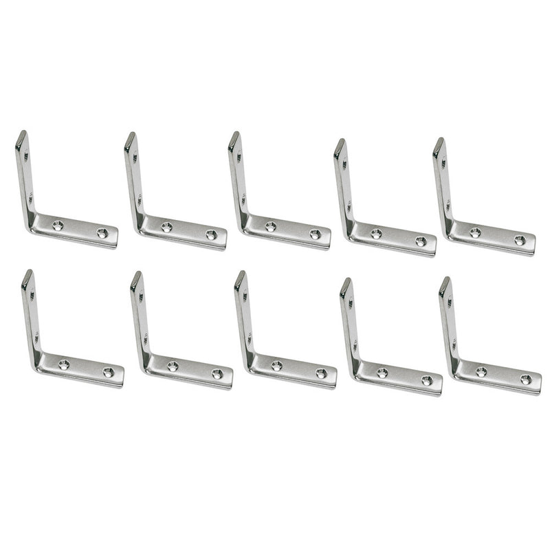 10 Pc Marine Boat Stainless Steel 2-3/8" Rectangle Angle Plate Rigging Lifting
