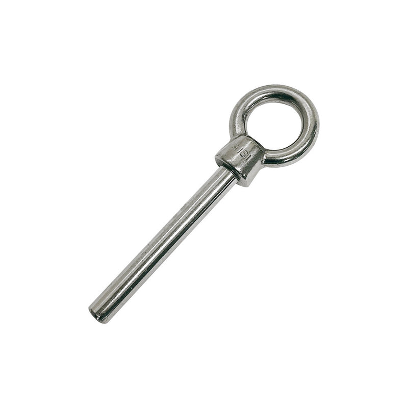 Marine Boat Stainless Steel 3/8"x4" Shoulder Eye Bolt Non Thread Eye Rivet Bolt