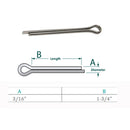 2Pc Marine Boat Stainless Steel 3/16"x1-3/4" Cotter Pin Clip Split Pin Hardware