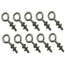 10Pc Marine Boat Stainless Steel T316 3/16"x1" Turned Eye Bolt Washer WLL 30 Lbs