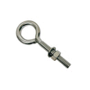 10Pc Marine Boat Stainless Steel T316 1/2"x3" Turned Eye Bolt Washer WLL 250 Lbs
