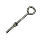 Marine Boat Stainless Steel T316 1/2" x 6" Turned Eye Bolt Washer WLL 250 Lbs