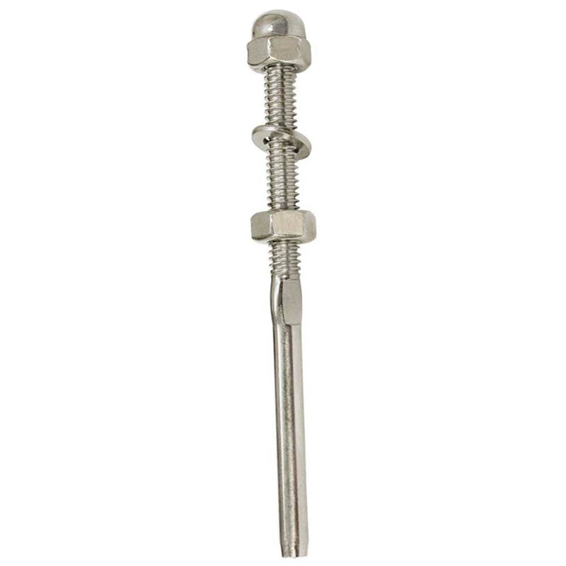Stainless Steel Swage Threaded Stud End Fitting for 1/8",1/4", 3/16" Cable Rail