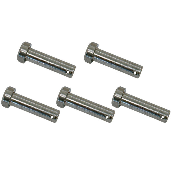 5 Pc Marine Boat Stainless Steel 3/8" Clevis Pin Round Pin Hitch Yacht Sailing