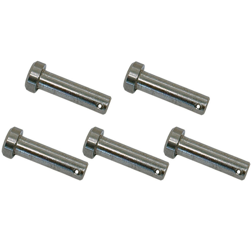 5 Pc Marine Boat Stainless Steel 7/16" Clevis Pin Round Pin Hitch Yacht Sailing