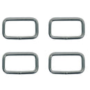 4 Pc Marine Stainless Steel 1/4" Rectangular Ring Link Rectangle Loop 1,200 Lbs