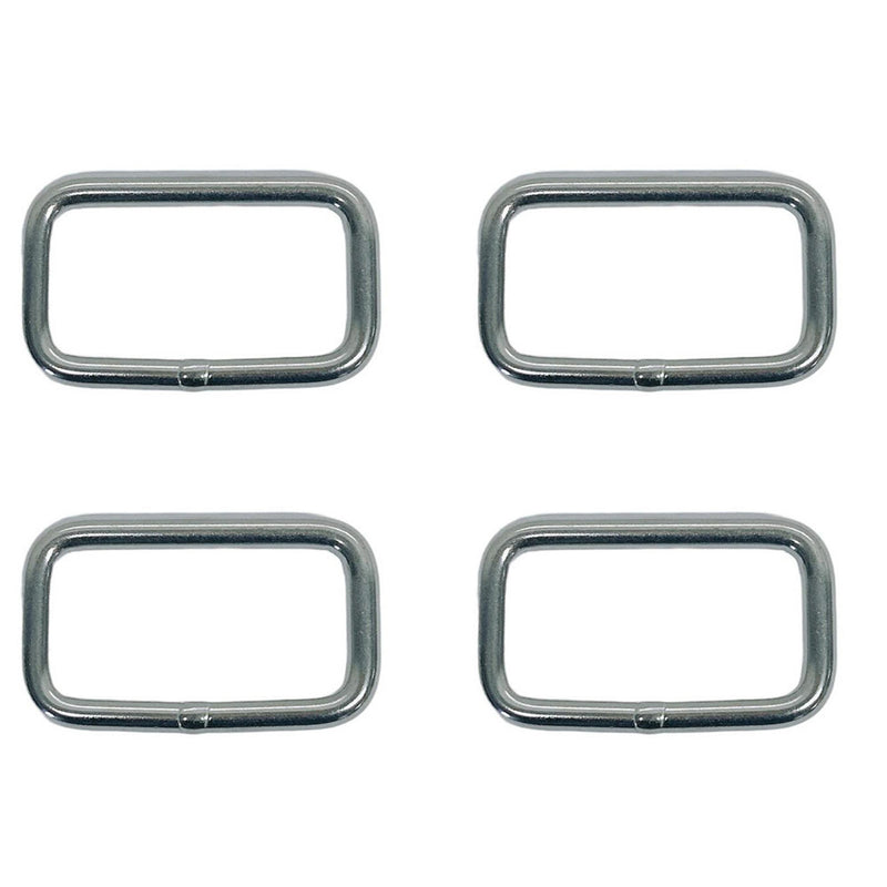 4 Pc Marine Stainless Steel 5/16" Rectangular Ring Link Rectangle Loop 1200 Lbs