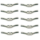 10 Pc Marine Stainless Steel 3-3/16" Flagpole Cleat Rope Hanging Flag Pole Cleat