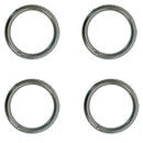 4 Pc Marine Boat Stainless Steel 3/8" Round Ring Link Connect 4,000LB WLL Yacht