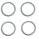 4Pc Marine Boat Stainless Steel 3/16" Round Ring Link Connect 2,000LB WLL Yacht
