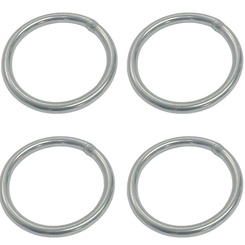 4Pc Marine Boat Stainless Steel 3/16" Round Ring Link Connect 2,000LB WLL Yacht