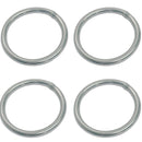 4 Pc Marine Boat Stainless Steel 3/16" Round Ring Link Connect 1,000LB WLL Yacht