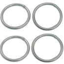 4 Pc Marine Stainless Steel 5/32" x 1-3/16" Round Ring Link Connect 1120LB WLL
