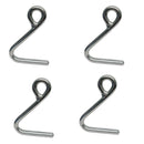 4 Pc Marine Boat Stainless Steel 5/16" Cunningham Hook Top Dock Deck Rope Yacht