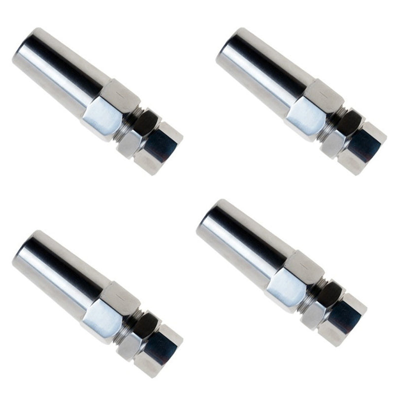 4 Pc Marine Boat Stainless Steel 3/8" Swageless Receiver 5/8" Internal Thread