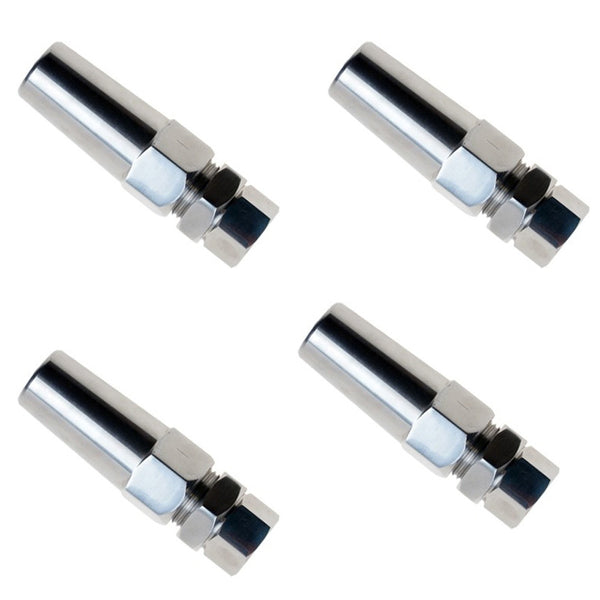 4 Pc Marine Boat Stainless Steel 1/4" Swageless Receiver 3/8" Internal Thread