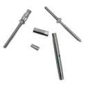 Marine Stainless Steel Swageless & Lag Turnbuckle For 3/16",1/8" Cable Wire Rope